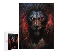 Puzzle 500 PCS pour Adolescents Fiery Lion's Roar -1 Puzzle Adulte Jeu Manuel Décoration Intérieure Cadeaux Uniques pour Anniversaire Et Noël 500 PCS