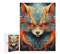 Puzzle 500 PCS pour Adolescents Flame Fox Mystic Artwork Puzzle pour Adultes Jeu De Réflexion, Analyse Et Logique, Idéal comme Cadeau 500 PCS