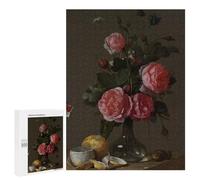 Puzzle 500 PCS pour Adolescents Floral Still Life Puzzle Adulte Jeu Manuel Décoration Intérieure Cadeaux Uniques pour Anniversaire Et Noël 500 PCS