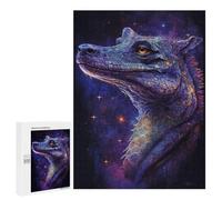Puzzle 500 PCS pour Adolescents Galactic Crocodile Art Print-8 Puzzles pour Adultes : Améliorent La Mémoire, Difficiles Et Stimulants, Cadeaux De Noël Et d'anniversaire 500 PCS