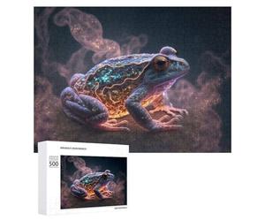 Puzzle 500 PCS pour Adolescents Galactic Frog Cosmic Artwork Puzzle pour Adultes Jeu De Réflexion, Analyse Et Logique, Idéal comme Cadeau 500 PCS