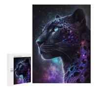 Puzzle 500 PCS pour Adolescents Galactic Leopard Portrait-8 Puzzles pour Adultes : Améliorent La Mémoire, Difficiles Et Stimulants, Cadeaux De Noël Et d'anniversaire 500 PCS