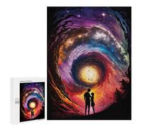 Puzzle 500 PCS pour Adolescents Galactic Love Scenery Puzzles pour Adultes Jeux De Détente Décoration Intérieure Cadeaux Uniques pour Anniversaire Et Noël 500 PCS