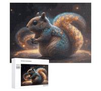 Puzzle 500 PCS pour Adolescents Galactic Squirrel Cosmic Tail Puzzle pour Adultes, Jouet, Décoration Murale, Améliore La Mémoire, Aide À Exercer Le Cerveau 500 PCS