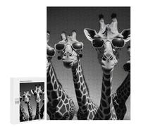Puzzle 500 PCS pour Adolescents Giraffe Rap Band Puzzle Jeux De Famille Assemblage De Motifs Cadeaux Uniques pour Anniversaire Et Noël 500 PCS