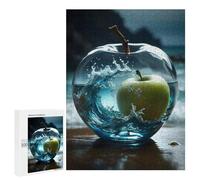 Puzzle 500 PCS pour Adolescents Glass Apple Ocean Casse-têtes pour Adultes Jeux Relaxants Analyse Et Logique Interaction Parent-Enfant 500 PCS
