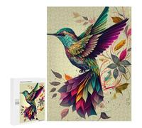 Puzzle 500 PCS pour Adolescents Hummingbird Color Bird Puzzle pour Adultes Jouets Anti-Stress Difficile Idéal comme Cadeau 500 PCS