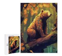 Puzzle 500 PCS pour Adolescents Into The Wild BearKing 2 Puzzle Adulte Jeu Manuel Décoration Intérieure Cadeaux Uniques pour Anniversaire Et Noël 500 PCS