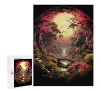 Puzzle 500 PCS pour Adolescents Japanese Garden Puzzle Jeux De Famille Assemblage De Motifs Cadeaux Uniques pour Anniversaire Et Noël 500 PCS