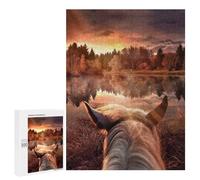 Puzzle 500 PCS pour Adolescents Long Lonesome Ride Puzzles pour Adultes Jeux De Détente Décoration Intérieure Cadeaux Uniques pour Anniversaire Et Noël 500 PCS