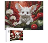 Puzzle 500 PCS pour Adolescents Magical Forest Bunny Puzzle pour Adultes, Jouet, Décoration Murale, Améliore La Mémoire, Aide À Exercer Le Cerveau 500 PCS