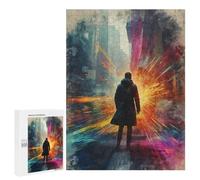 Puzzle 500 PCS pour Adolescents Man Facing Bright Future Puzzle Adulte Jeu Manuel Décoration Intérieure Cadeaux Uniques pour Anniversaire Et Noël 500 PCS