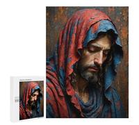 Puzzle 500 PCS pour Adolescents Man in Red and Blue Robe Puzzle Jeux De Famille Assemblage De Motifs Cadeaux Uniques pour Anniversaire Et Noël 500 PCS