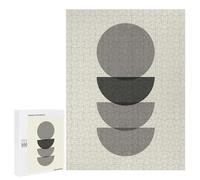 Puzzle 500 PCS pour Adolescents Minimalist Lines 40 Jeux De Puzzle Relaxants, Défi Difficile, Cadeaux Uniques pour Anniversaire Et Noël 500 PCS