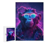 Puzzle 500 PCS pour Adolescents Monkey Animal Space Puzzle Adulte Jeu Manuel Décoration Intérieure Cadeaux Uniques pour Anniversaire Et Noël 500 PCS