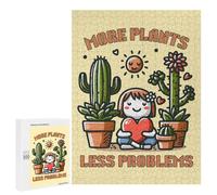 Puzzle 500 PCS pour Adolescents More Plants, Less Problems Puzzle pour Adultes Jeux Relaxants Décoration Parfaite, pour Toute La Famille 500 PCS
