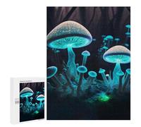 Puzzle 500 PCS pour Adolescents Neon Mushroom Puzzle pour Adultes Jouets Anti-Stress Difficile Idéal comme Cadeau 500 PCS