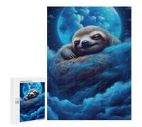 Puzzle 500 PCS pour Adolescents Night Sloth Dreamscape Puzzle pour Adultes, Jouet, Décoration Murale, Améliore La Mémoire, Aide À Exercer Le Cerveau 500 PCS