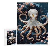 Puzzle 500 PCS pour Adolescents Octopus Kintsugi Art Puzzle Adulte Jeu Manuel Décoration Intérieure Cadeaux Uniques pour Anniversaire Et Noël 500 PCS