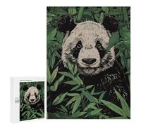 Puzzle 500 PCS pour Adolescents Panda in Bamboo Puzzles pour Adultes Jeu Familial Décoration Intérieure pour Anniversaire, Noël 500 PCS