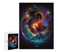 Puzzle 500 PCS pour Adolescents Phoenix Rising Cosmic Artwork Puzzles pour Adultes Jeu Familial Décoration Intérieure pour Anniversaire, Noël 500 PCS