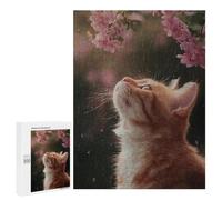 Puzzle 500 PCS pour Adolescents Rainy Day Kitten-21 Puzzles pour Adultes : Améliorent La Mémoire, Difficiles Et Stimulants, Cadeaux De Noël Et d'anniversaire 500 PCS