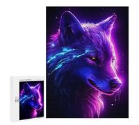 Puzzle 500 PCS pour Adolescents Retro White Wolf Puzzle Jeux De Famille Assemblage De Motifs Cadeaux Uniques pour Anniversaire Et Noël 500 PCS