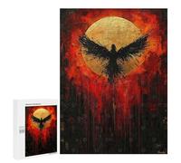 Puzzle 500 PCS pour Adolescents Rise of The Phoenix Contemporary Expressionist Artwork Casse-têtes pour Adultes Jeux Relaxants Analyse Et Logique Interaction Parent-Enfant 500 PCS