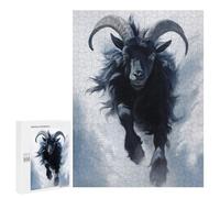 Puzzle 500 PCS pour Adolescents Running Black Goat Puzzle Adulte Jeu Manuel Décoration Intérieure Cadeaux Uniques pour Anniversaire Et Noël 500 PCS