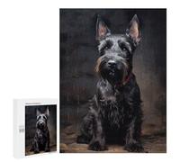 Puzzle 500 PCS pour Adolescents Scottish Terrier Puzzle pour Adultes Jouets Anti-Stress Difficile Idéal comme Cadeau 500 PCS