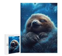 Puzzle 500 PCS pour Adolescents Sleepy Sloth in Clouds Puzzles pour Adultes Jeux De Détente Décoration Parfaite Interaction Parent-Enfant 500 PCS