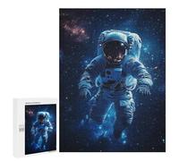 Puzzle 500 PCS pour Adolescents Space Astronaut Floating Puzzles pour Adultes : Améliorent La Mémoire, Difficiles Et Stimulants, Cadeaux De Noël Et d'anniversaire 500 PCS