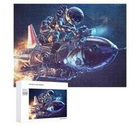 Puzzle 500 PCS pour Adolescents Space Motorcycle Adventure Puzzle pour Adultes Jeu De Réflexion, Analyse Et Logique, Idéal comme Cadeau 500 PCS