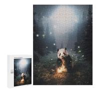 Puzzle 500 PCS pour Adolescents The Panda in The Forest Puzzle Jeux De Famille Assemblage De Motifs Cadeaux Uniques pour Anniversaire Et Noël 500 PCS