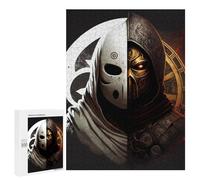 Puzzle 500 PCS pour Adolescents Two-Faced Masked Figure Puzzle Jeux De Famille Assemblage De Motifs Cadeaux Uniques pour Anniversaire Et Noël 500 PCS