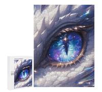 Puzzle 500 PCS pour Adolescents White Dragon Eye Universe Puzzle Adulte Jeu Manuel Décoration Intérieure Cadeaux Uniques pour Anniversaire Et Noël 500 PCS