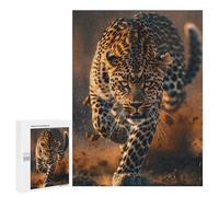 Puzzle 500 PCS pour Adolescents Wild Leopard Puzzles pour Adultes Jeu Familial Décoration Intérieure pour Anniversaire, Noël 500 PCS