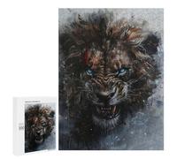 Puzzle 500 PCS pour Adolescents Wild Lion Art Print Puzzles pour Adultes : Améliorent La Mémoire, Difficiles Et Stimulants, Cadeaux De Noël Et d'anniversaire 500 PCS