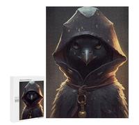Puzzle 500 PCS pour Adolescents Wizard The Crow Portrait Puzzles pour Adultes Jeux De Détente Décoration Intérieure Cadeaux Uniques pour Anniversaire Et Noël 500 PCS