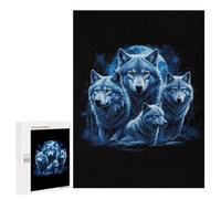 Puzzle 500 PCS pour Adolescents Wolf Pack Puzzles pour Adultes Jeu Familial Décoration Intérieure pour Anniversaire, Noël 500 PCS