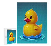 Puzzle 500 PCS pour Adolescents Yellow Rubber Duck Puzzle Adulte Jeu Manuel Décoration Intérieure Cadeaux Uniques pour Anniversaire Et Noël 500 PCS