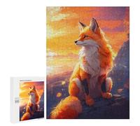Puzzle 500 PCS pour Adultes A Fox Enjoying The View Puzzles pour Adultes - Jouets À Monter Soi-même, Amusants Et Humoristiques pour Un Anniversaire Ou Noël 500 PCS