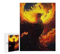Puzzle 500 PCS pour Adultes Abstract Art Phoenix Puzzle Casse-tête Jeu De Réflexion Difficile Offrez-Le en Cadeau À Toute La Famille 500 PCS