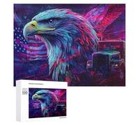 Puzzle 500 PCS pour Adultes American Eagle Puzzle Anti-Stress, Jouet pour S'amuser en Famille, Cadeau Anti-Stress 500 PCS