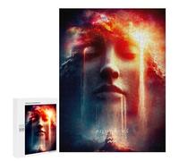 Puzzle 500 PCS pour Adultes Aquarius Zodiac Sign Digital Art Puzzle Casse-tête Jeu De Réflexion Difficile Offrez-Le en Cadeau À Toute La Famille 500 PCS