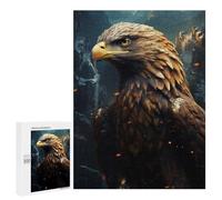 Puzzle 500 PCS pour Adultes Cool Wild Bald Eagle Puzzle pour Adultes Jeux Relaxants Découpe De Précision Idéal comme Cadeau pour Toute La Famille 500 PCS