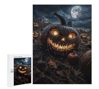 Puzzle 500 PCS pour Adultes Evil Pumpkin Halloween Puzzle pour Adultes, Jouet, Décoration Murale, Cadeau Anti-Stress 500 PCS