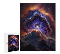 Puzzle 500 PCS pour Adultes Galactic Mountain Aurora -1 Puzzle Casse-tête Jeu De Réflexion Difficile Offrez-Le en Cadeau À Toute La Famille 500 PCS