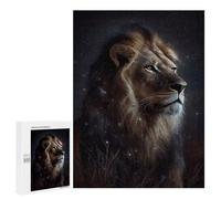 Puzzle 500 PCS pour Adultes Lion Galaxy Puzzle pour Adultes Jeux Relaxants Découpe De Précision Idéal comme Cadeau pour Toute La Famille 500 PCS