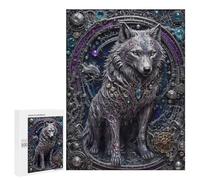 Puzzle 500 PCS pour Adultes Steampunk White Wolf Puzzle pour Adultes Jeux Relaxants Découpe De Précision Idéal comme Cadeau pour Toute La Famille 500 PCS